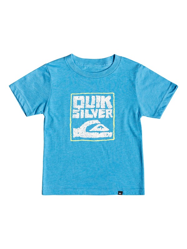 quiksilver, Boy's 2-7 Aomori Tee, MALIBU HEATHER (bmah) 0 Boy's 2-7 Aomori Tee Blue AQKZT03404 Quiksilver