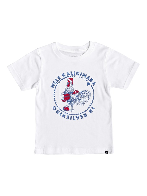 quiksilver, Boy's 2-7 Rooster Mele Kalikimaka Tee, WHITE (wbb0) 0 Boy's 2-7 Rooster Mele Kalikimaka Tee White AQKZT03408 Quiksilver