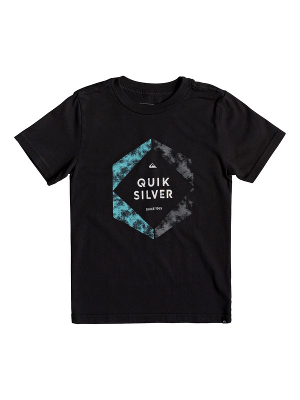 quiksilver, Boy's 2-7 Hexa Logo Tee, BLACK (kvj0) 0 Boy's 2-7 Hexa Logo Tee Black AQKZT03427 Quiksilver