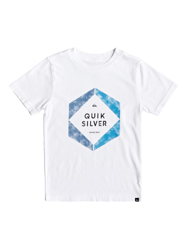 quiksilver, Boy's 2-7 Hexa Logo Tee, WHITE (wbb0) 0 Boy's 2-7 Hexa Logo Tee White AQKZT03427 Quiksilver