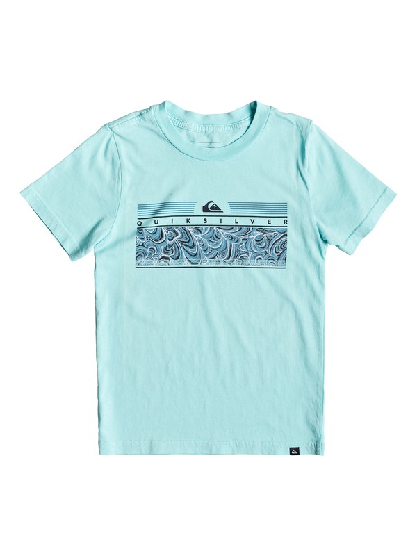 quiksilver, Boy's 2-7 The Jungle Tee, AQUA SPLASH (bzg0) 0 Boy's 2-7 The Jungle Tee Blue AQKZT03428 Quiksilver