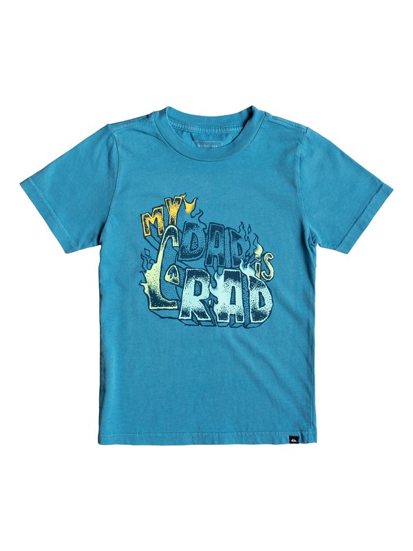 quiksilver, Boy's 2-7 Dad Rad Tee, SOUTHERN OCEAN (bpb0) 0 Boy's 2-7 Dad Rad Tee Blue AQKZT03436 Quiksilver