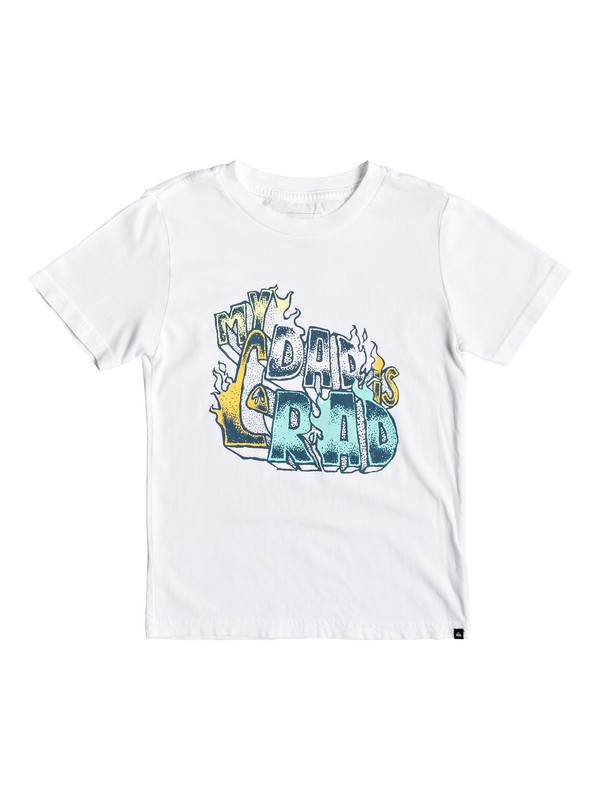 quiksilver, Boy's 2-7 Dad Rad Tee, WHITE (wbb0) 0 Boy's 2-7 Dad Rad Tee White AQKZT03436 Quiksilver