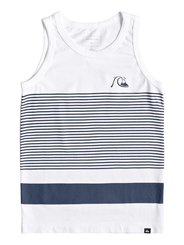 quiksilver, Boy's 2-7 Tijuana Stripe Tank, WHITE (wbb0) 0 Boy's 2-7 Tijuana Stripe Tank White AQKZT03443 Quiksilver