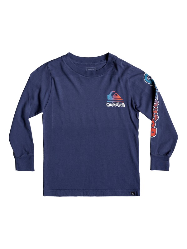 quiksilver, Boy's 2-7 Rebel Yell Long Sleeve Tee, MEDIEVAL BLUE (bte0) 0 Boy's 2-7 Rebel Yell Long Sleeve Tee Blue AQKZT03447 Quiksilver