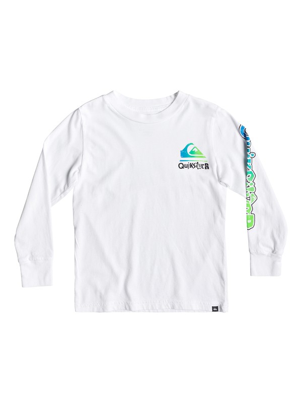 quiksilver, Boy's 2-7 Rebel Yell Long Sleeve Tee, WHITE (wbb0) 0 Boy's 2-7 Rebel Yell Long Sleeve Tee White AQKZT03447 Quiksilver