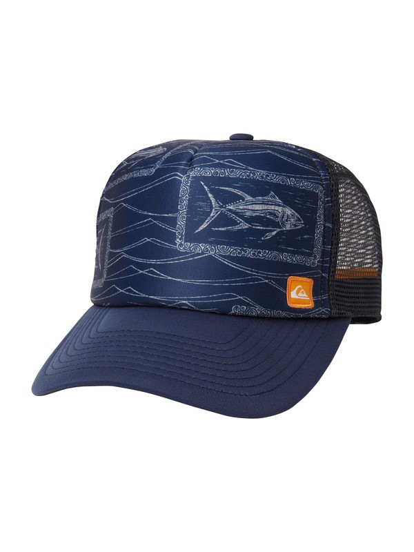 quiksilver, Men's Whaler Trucker Hat, NIGHT (bsn0) 0 Men's Whaler Trucker Hat AQMHA00012 Quiksilver
