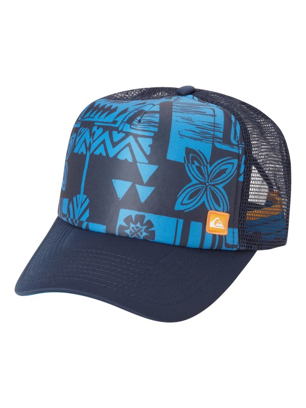 quiksilver, Men's Edgewater Trucker Hat, NIGHT (bsn0) 0 Men's Edgewater Trucker Hat AQMHA03002 Quiksilver
