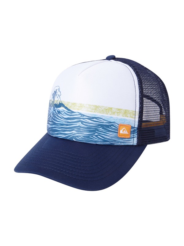 quiksilver, Men's Mondos Point Trucker Hat, NIGHT (bsn0) 0 Men's Mondos Point Trucker Hat AQMHA03011 Quiksilver