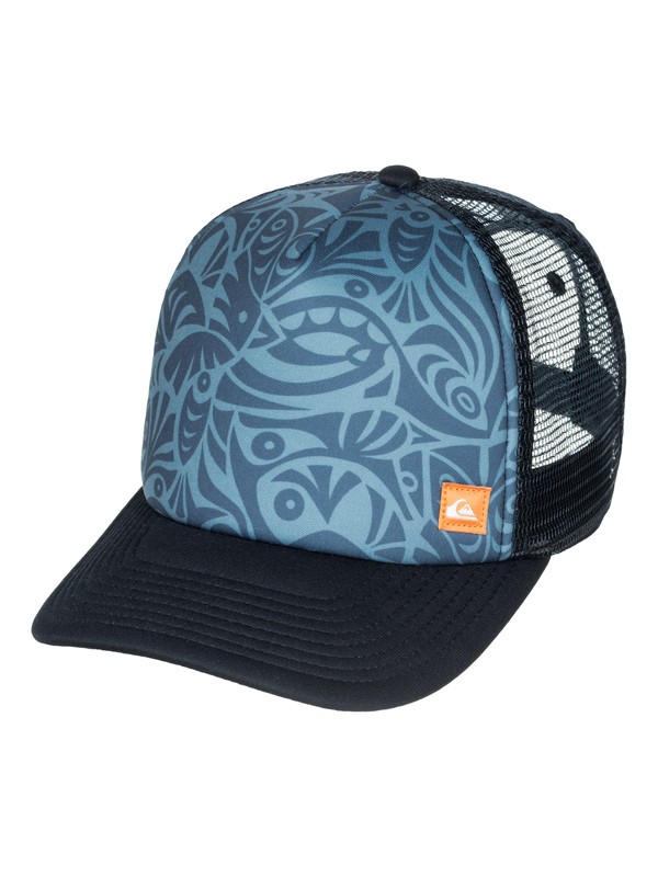 quiksilver, Downhaul Trucker Hat, ESTATE BLUE (bsw0) 0 Downhaul Trucker Hat AQMHA03032 Quiksilver