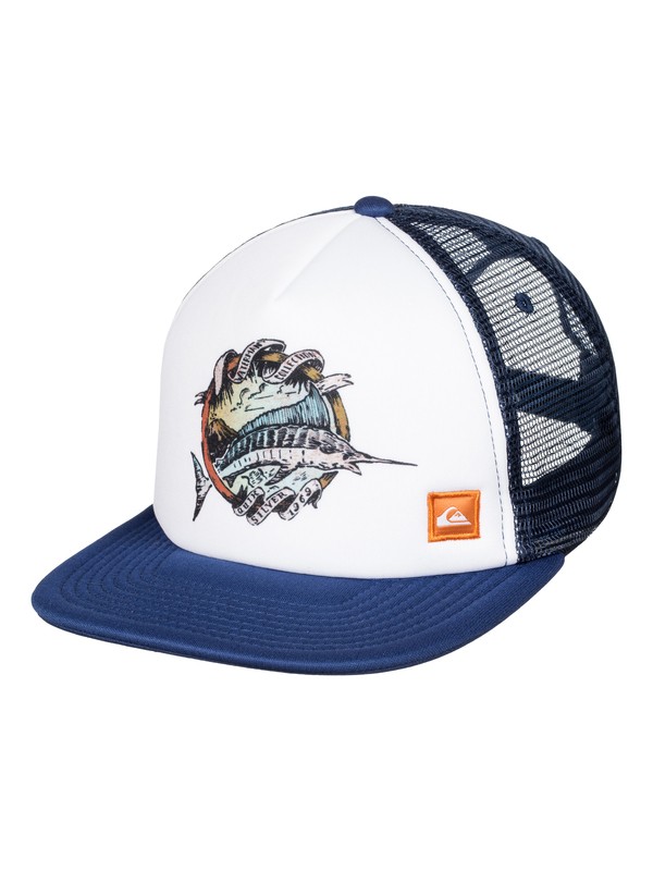 quiksilver, Marmar Trucker Hat, ENSIGN BLUE (brd0) 0 Marmar Trucker Hat AQMHA03040 Quiksilver