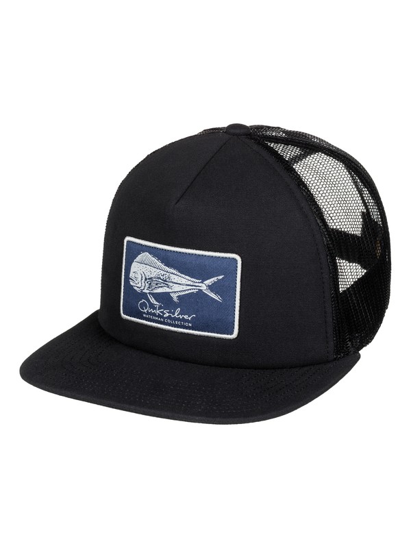 quiksilver, Waterman Bulls Trucker Hat, BLACK (kvj0) 0 Waterman Bulls Trucker Hat AQMHA03053 Quiksilver