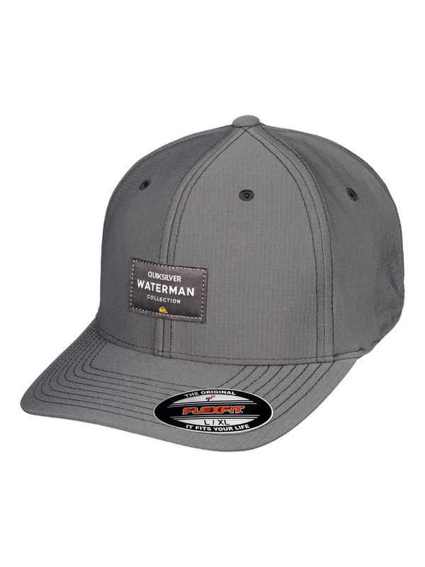 quiksilver, Waterman Sea Breezer Flexfit Hat, DARK SHADOW (krp0) 0 Waterman Sea Breezer Flexfit Hat Black AQMHA03080 Quiksilver