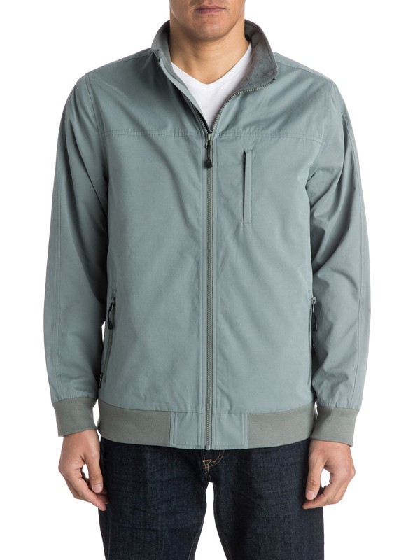 quiksilver, Men's The Helm Windbreaker Jacket, CARBON (kns0) 0 Men's The Helm Windbreaker Jacket AQMJK03006 Quiksilver