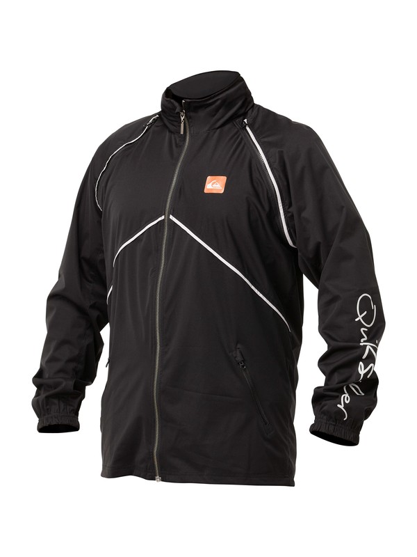 quiksilver, Men's Windbreaker Front Zip Sup Jacket, BLACK (kvd0) 0 Men's Windbreaker Front Zip Sup Jacket AQMJL00003 Quiksilver