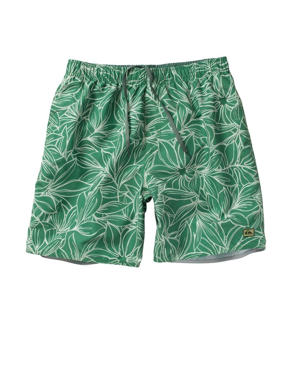 quiksilver, Men's Flores Volley Boardshorts, TURF GREEN (gnd0) 0 Men's Flores Volley Boardshorts AQMJV00006 Quiksilver