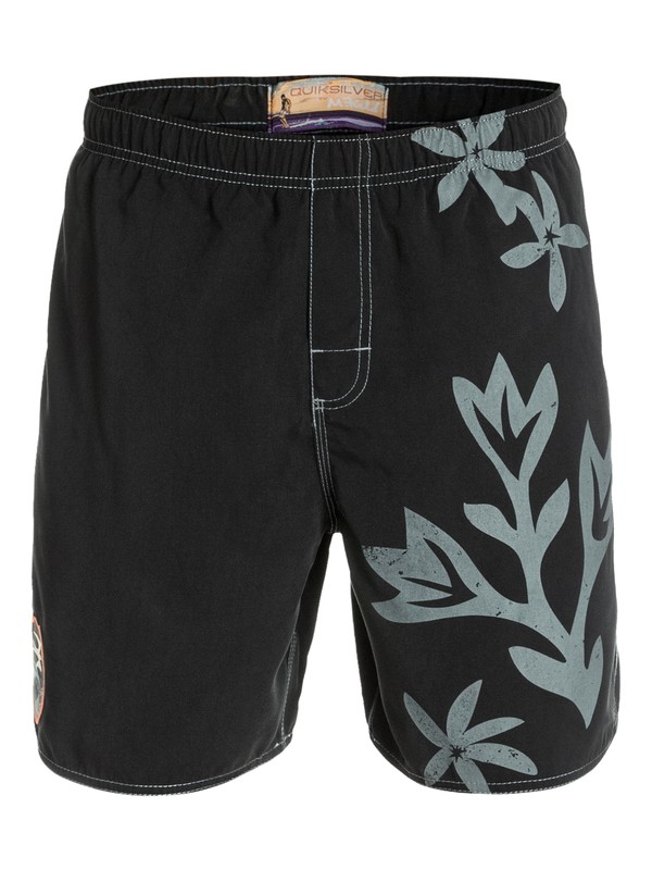 quiksilver, Men's Tahiti Tapa Volley Boarshorts, BLACK (kvj0) 0 Men's Tahiti Tapa Volley Boarshorts AQMJV03008 Quiksilver