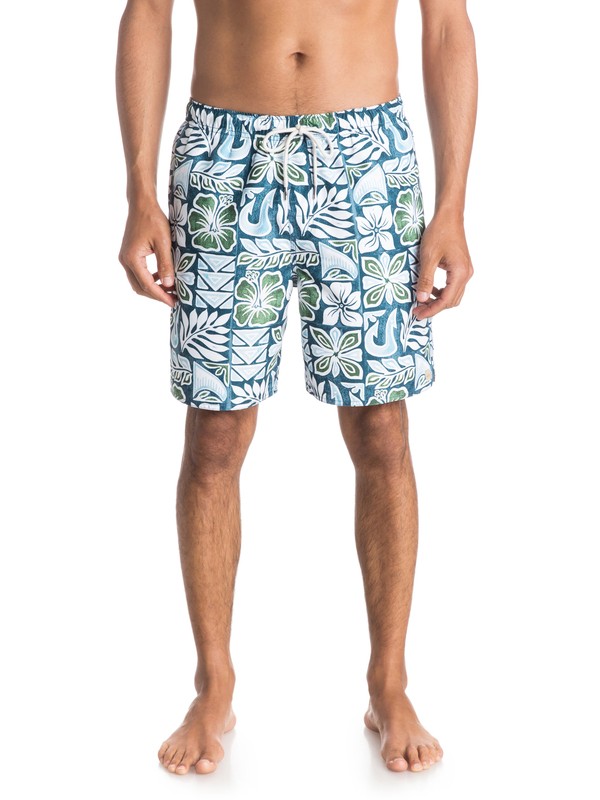 quiksilver, Mens Crescent Head 18" Volley Boardshorts, LEGION BLUE (bsk0) 0 Mens Crescent Head 18" Volley Boardshorts AQMJV03034 Quiksilver