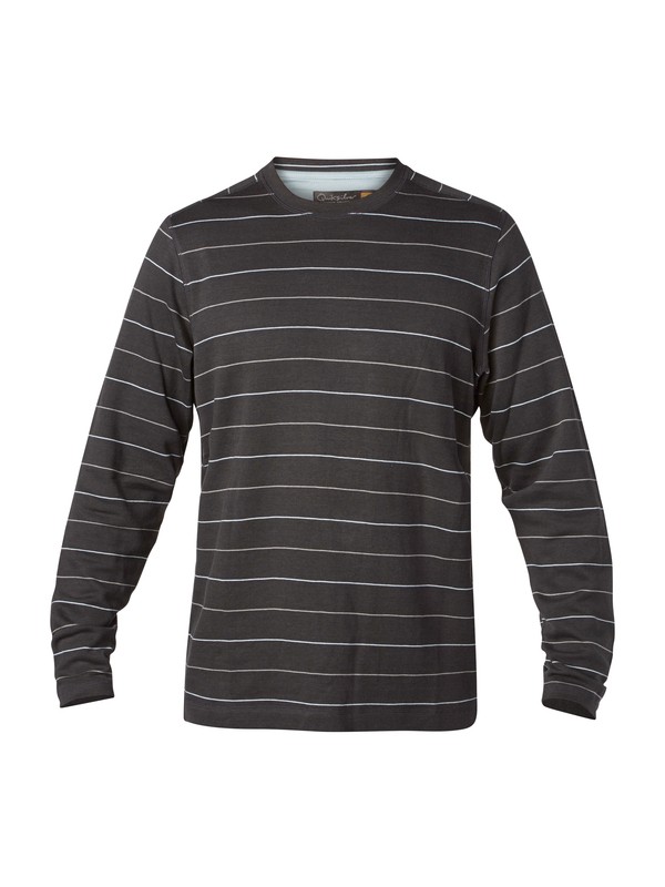 quiksilver, Men's Dunes Long Sleeve T-Shirt, GUNMETAL (kte0) 0 Men's Dunes Long Sleeve T-Shirt AQMKT03008 Quiksilver