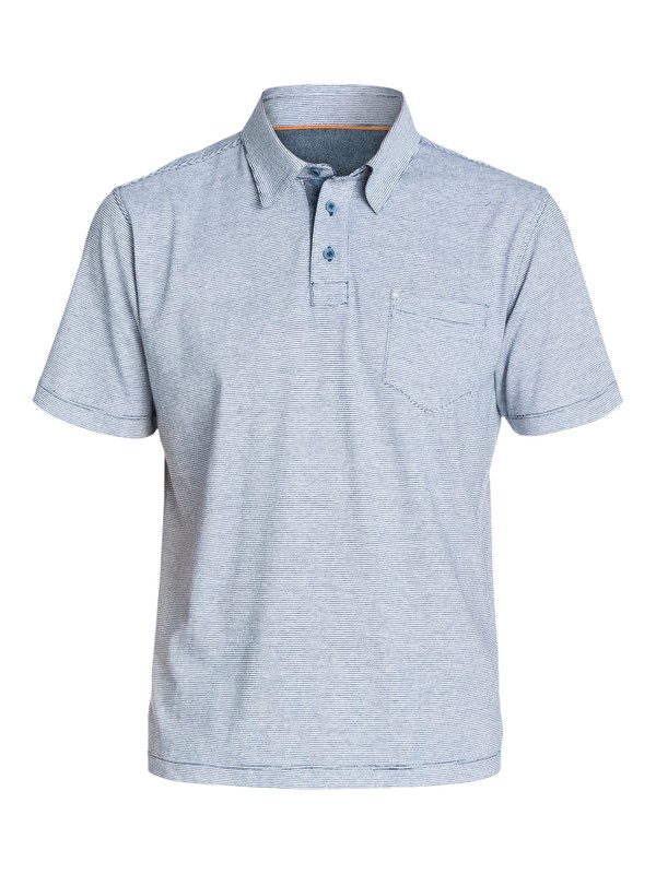 quiksilver, Men's Strolo Polo Shirt, BLUEFISH (btn0) 0 Men's Strolo Polo Shirt AQMKT03029 Quiksilver
