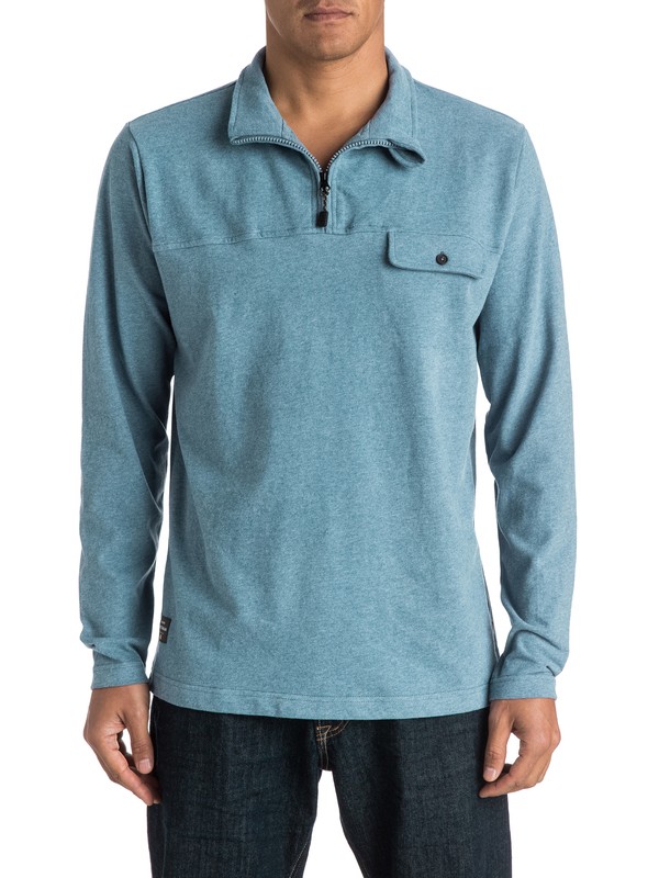 quiksilver, Waterman Shared Belief Pullover Sweatshirt, ENSIGN BLUE (brd0) 0 Waterman Shared Belief Pullover Sweatshirt AQMKT03052 Quiksilver