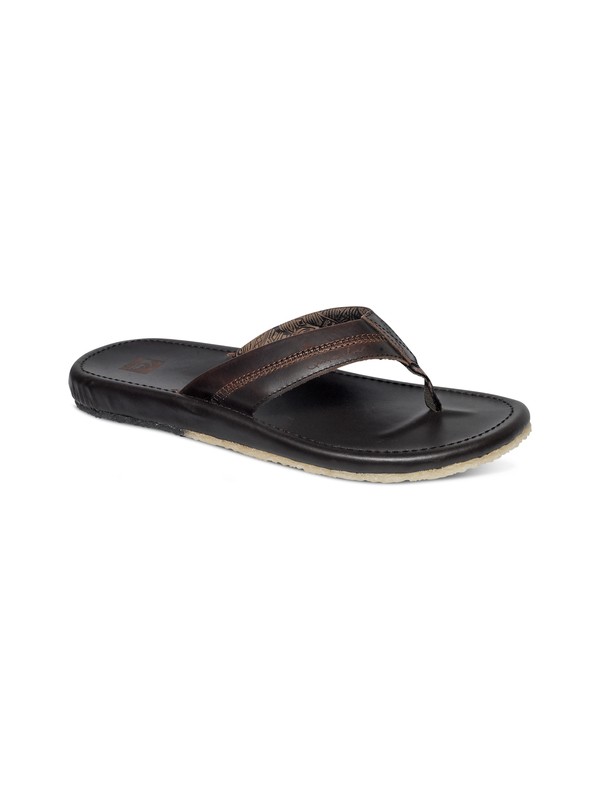 quiksilver, Corsica Leather Sandals, BROWN/BROWN/BROWN (xccc) 0 Corsica Leather Sandals AQML100002 Quiksilver