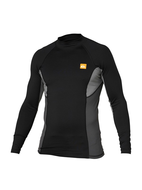quiksilver, Men's Tundra LS Rashguard, BLACK (blk) 0 Men's Tundra LS Rashguard AQMWR00002 Quiksilver
