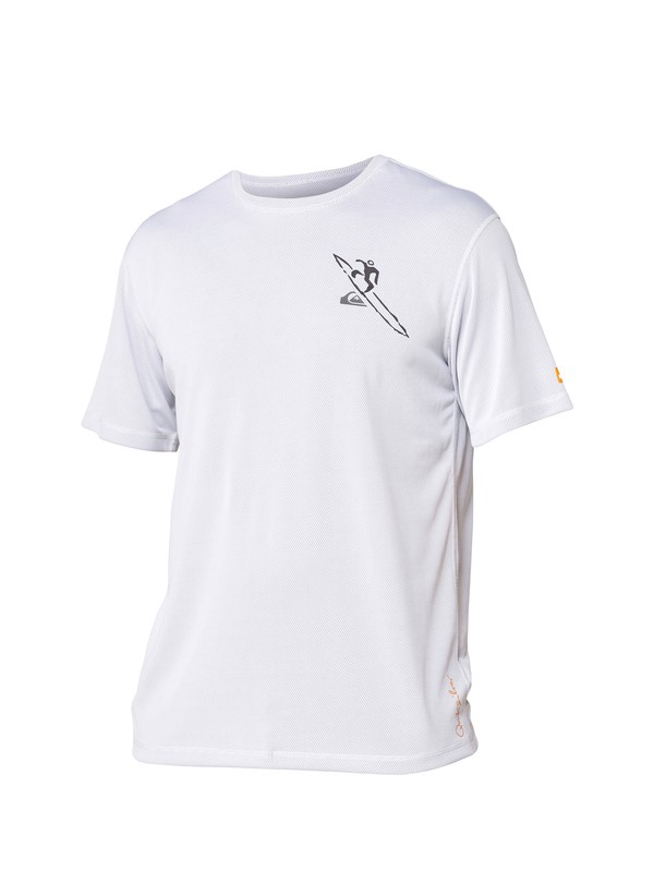 quiksilver, Men's Pipeline SS Rashguard, WHITE (wht) 0 Men's Pipeline SS Rashguard AQMWR00007 Quiksilver