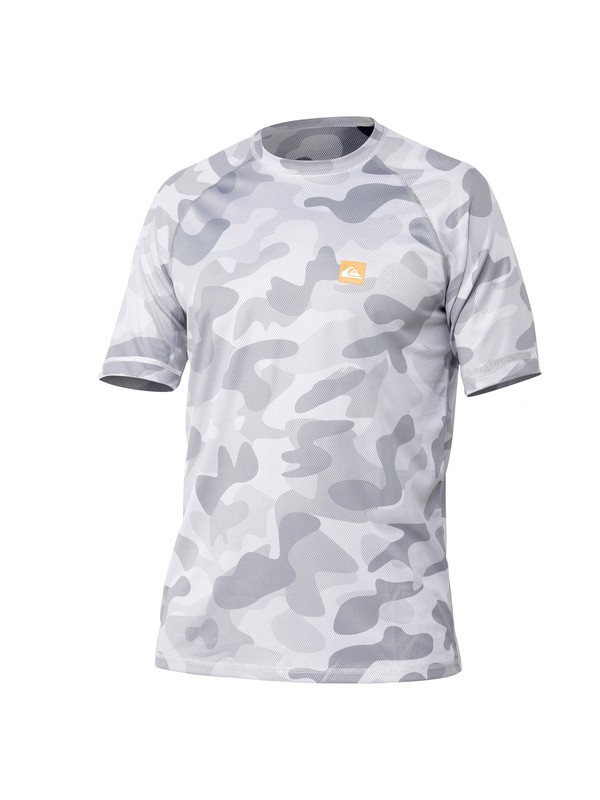quiksilver, Surf N Turf SS Surf Shirt, WHITE CAMO (wbb6) 0 Surf N Turf SS Surf Shirt AQMWR00019 Quiksilver