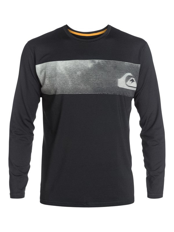quiksilver, Men's Breakwater Long Sleeve Rashguard, BLACK (kvj0) 0 Men's Breakwater Long Sleeve Rashguard AQMWR03005 Quiksilver