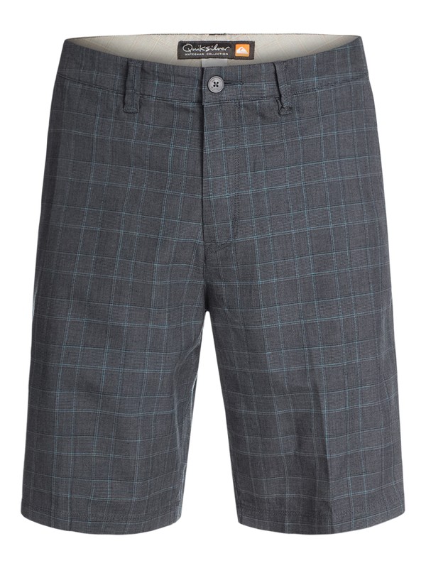 quiksilver, Men's Marina Check Shorts, STORM (krp0) 0 Men's Marina Check Shorts AQMWS03029 Quiksilver