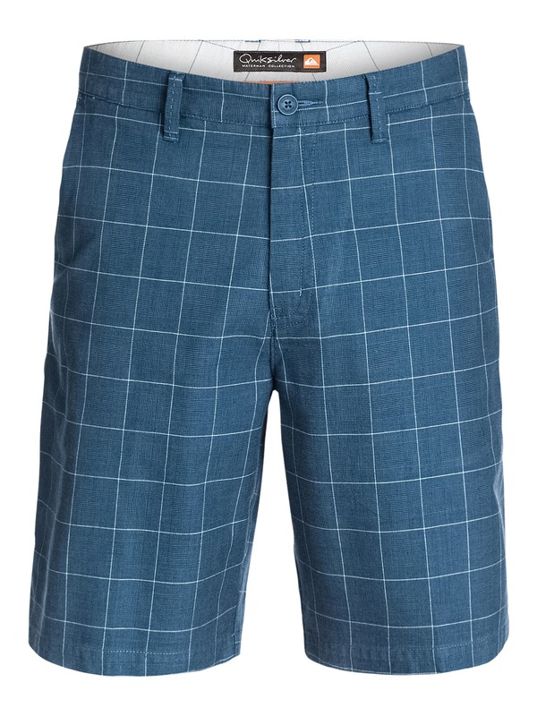 quiksilver, Men's New Haven Plaid Shorts, PEACOAT (btn0) 0 Men's New Haven Plaid Shorts AQMWS03038 Quiksilver