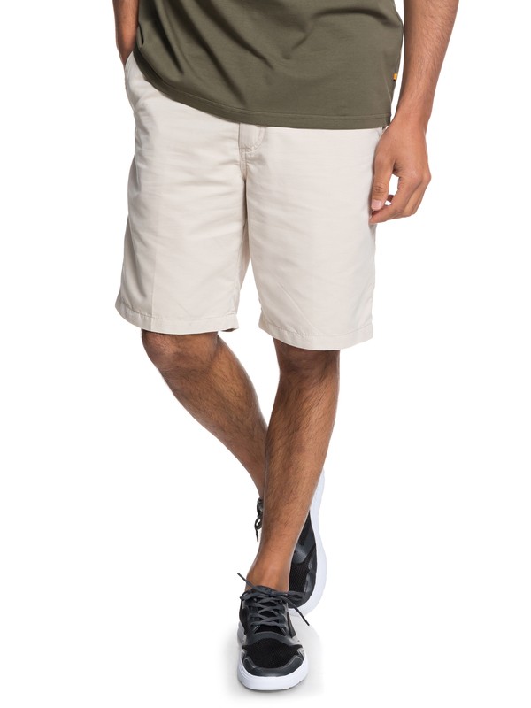 quiksilver, Waterman Maldive - Pantalones cortos tipo Chino para Hombre, RAINY DAY (sew0) 0 Waterman Maldive - Pantalones cortos tipo Chino para Hombre Gris AQMWS03058 Quiksilver