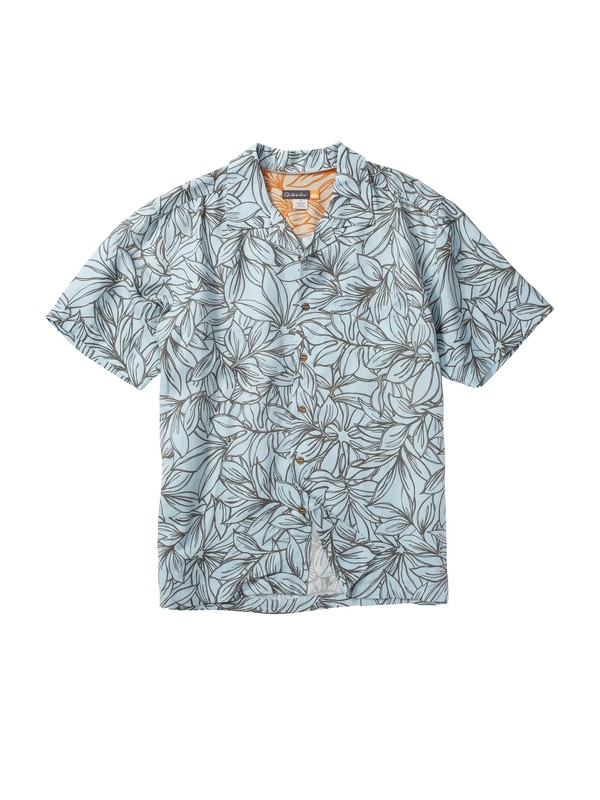 quiksilver, Men's Vai Uri Short Sleeve Shirt, ISLAND (bfg0) 0 Men's Vai Uri Short Sleeve Shirt AQMWT00013 Quiksilver