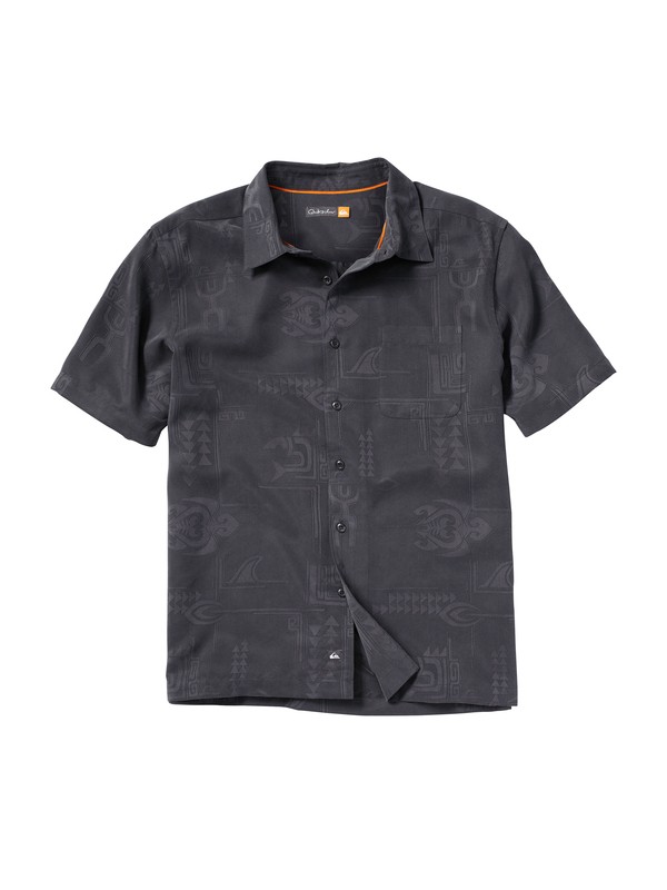 quiksilver, Men's Waikomo Short Sleeve Shirt, BLACK (kvj0) 0 Men's Waikomo Short Sleeve Shirt AQMWT00033 Quiksilver