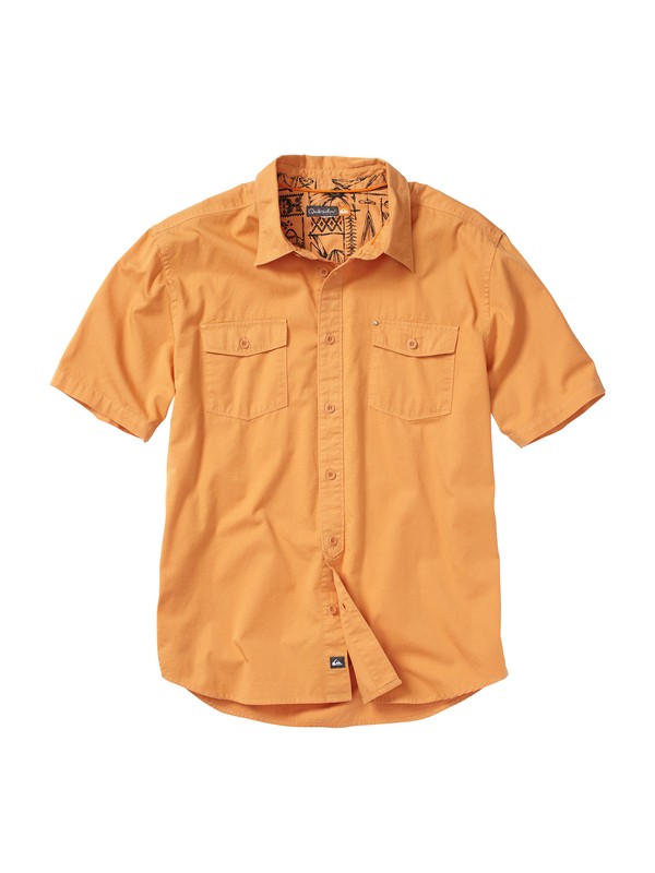 quiksilver, Men's Overboard Short Sleeve Shirt, O.C. ORANGE (nlz0) 0 Men's Overboard Short Sleeve Shirt AQMWT00078 Quiksilver