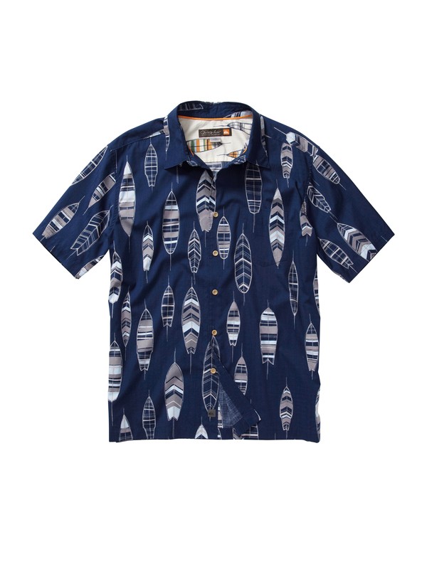 quiksilver, Men's Top Deck Short Sleeve Shirt, SCUBA (brd0) 0 Men's Top Deck Short Sleeve Shirt AQMWT00089 Quiksilver