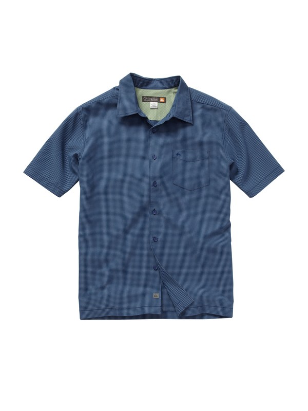 quiksilver, Men’s Esplanade Short Sleeve Shirt, SCUBA (brd0) 0 Men’s Esplanade Short Sleeve Shirt AQMWT00124 Quiksilver