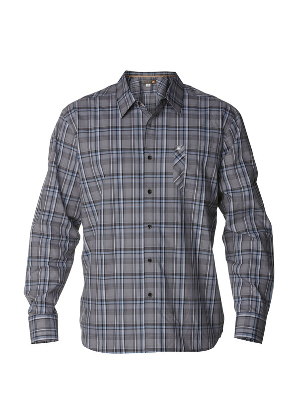 quiksilver, Men's Quadra Long Sleeve Shirt, BLACK (kvj0) 0 Men's Quadra Long Sleeve Shirt AQMWT00136 Quiksilver