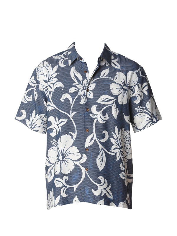 quiksilver, Men's Pareo Cove Short Sleeve Shirt, NIGHT (bsn0) 0 Men's Pareo Cove Short Sleeve Shirt AQMWT00141 Quiksilver