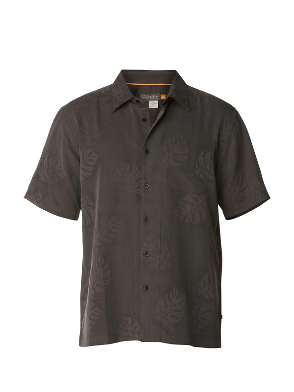 quiksilver, Men's Kalihi Short Sleeve Shirt, ASH (ksa0) 0 Men's Kalihi Short Sleeve Shirt AQMWT00149 Quiksilver