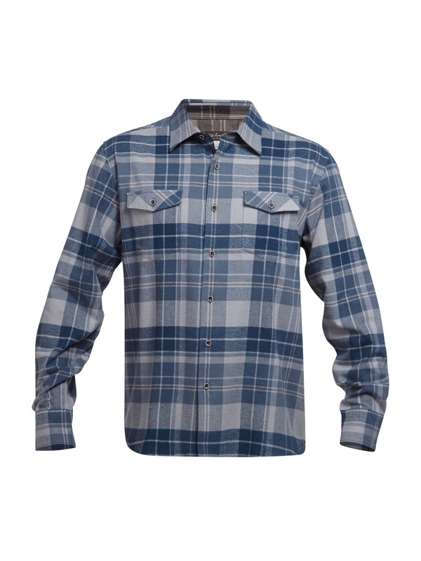 quiksilver, Men's Walker Lake Flannel Long Sleeve Shirt, NIGHT (bsn0) 0 Men's Walker Lake Flannel Long Sleeve Shirt AQMWT03016 Quiksilver