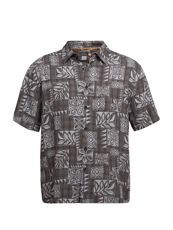 quiksilver, Men's Lorne Point Short Sleeve Shirt, ASH (ksa0) 0 Men's Lorne Point Short Sleeve Shirt AQMWT03033 Quiksilver