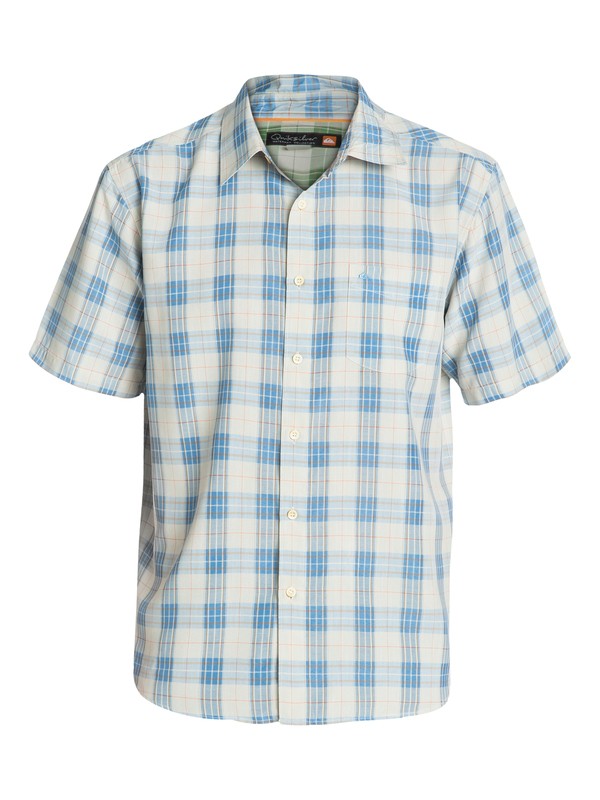 quiksilver, Men's North Avalon Short Sleeve Shirt, WAVE (bll0) 0 Men's North Avalon Short Sleeve Shirt AQMWT03036 Quiksilver