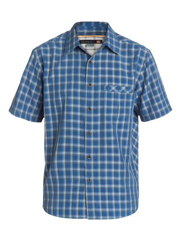 quiksilver, Men's Burleigh Point Polynosic Shirt, INDIGO (bqp0) 0 Men's Burleigh Point Polynosic Shirt AQMWT03038 Quiksilver