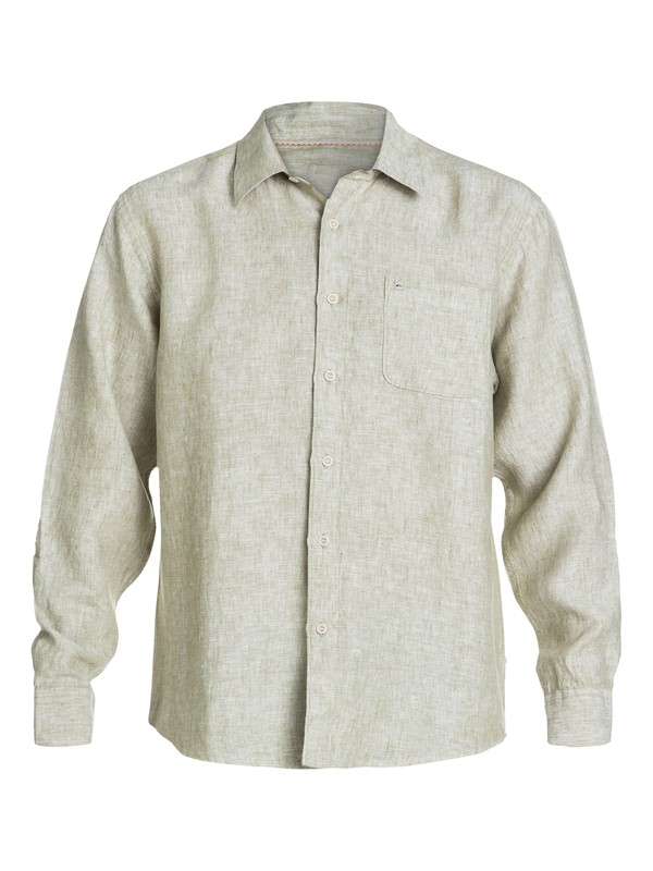 quiksilver, Mens Burgess Isle Long Sleeve Shirt, ACACIA (gjt0) 0 Mens Burgess Isle Long Sleeve Shirt AQMWT03047 Quiksilver