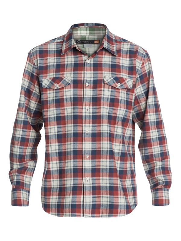 quiksilver, Mens Pescadero Long Sleeve Flannel Shirt, MIDNIGHT BLUE (bsl0) 0 Mens Pescadero Long Sleeve Flannel Shirt AQMWT03066 Quiksilver