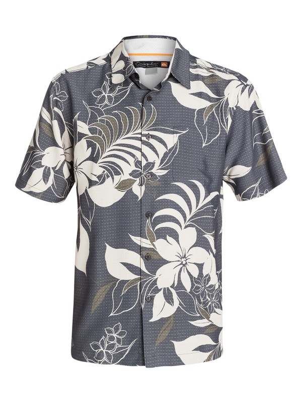 quiksilver, Men's Rosarito Short Sleeve Shirt, GUNMETAL (kte0) 0 Men's Rosarito Short Sleeve Shirt AQMWT03071 Quiksilver