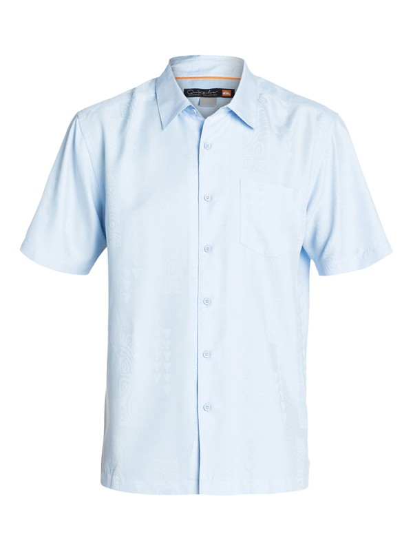 quiksilver, Men's La Paz Short Sleeve Shirt, SKY (beq0) 0 Men's La Paz Short Sleeve Shirt AQMWT03075 Quiksilver