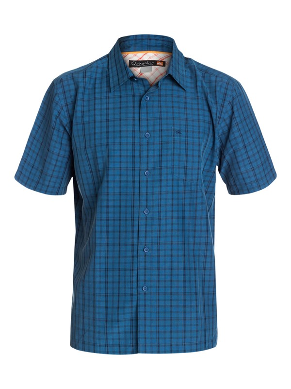 quiksilver, Men's San Clemente Short Sleeve Shirt, INDIGO (bqp0) 0 Men's San Clemente Short Sleeve Shirt AQMWT03078 Quiksilver